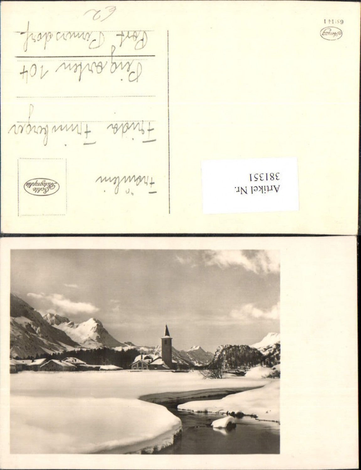 381351,Fotokunst Kirche Winterdorf Landschaft