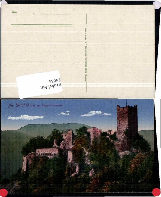 74064,Ulrichsburg b Rappoltsweiler Vogesen