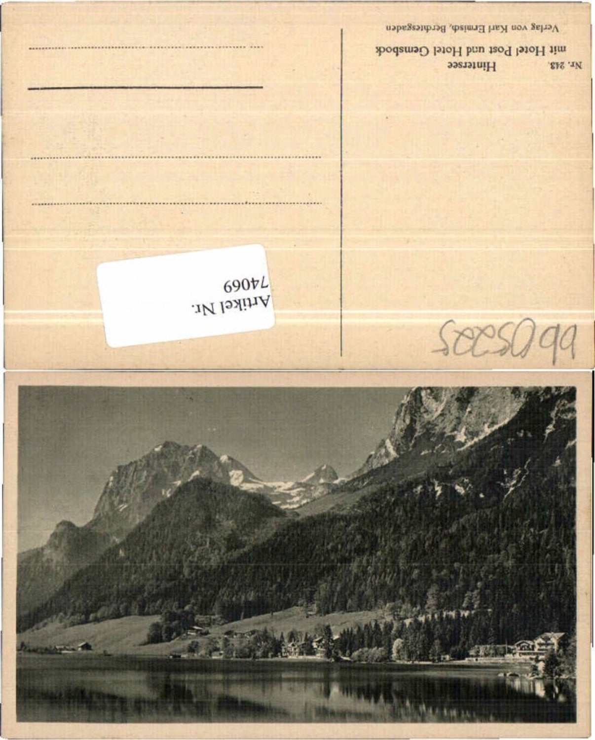 74069,Hintersee Berchtesgaden Hotel Post Gemsbock