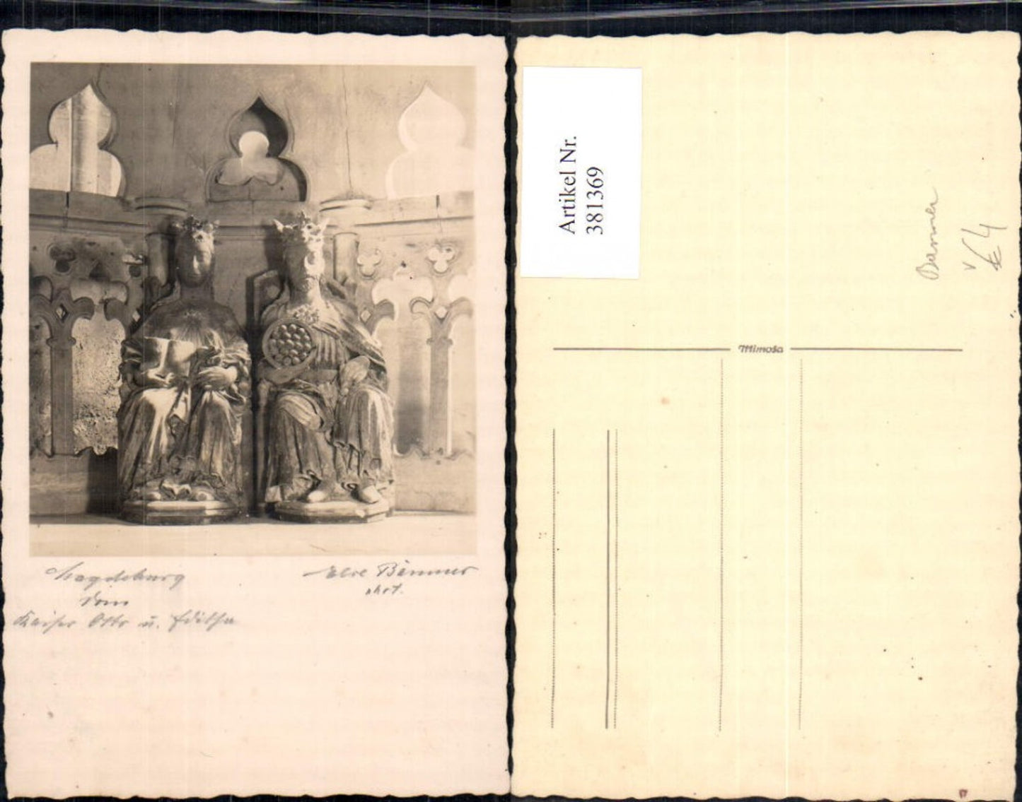 381369,Fotokunst Magdeburg Dom Statue Kaiser Otto pub Else Bäumer