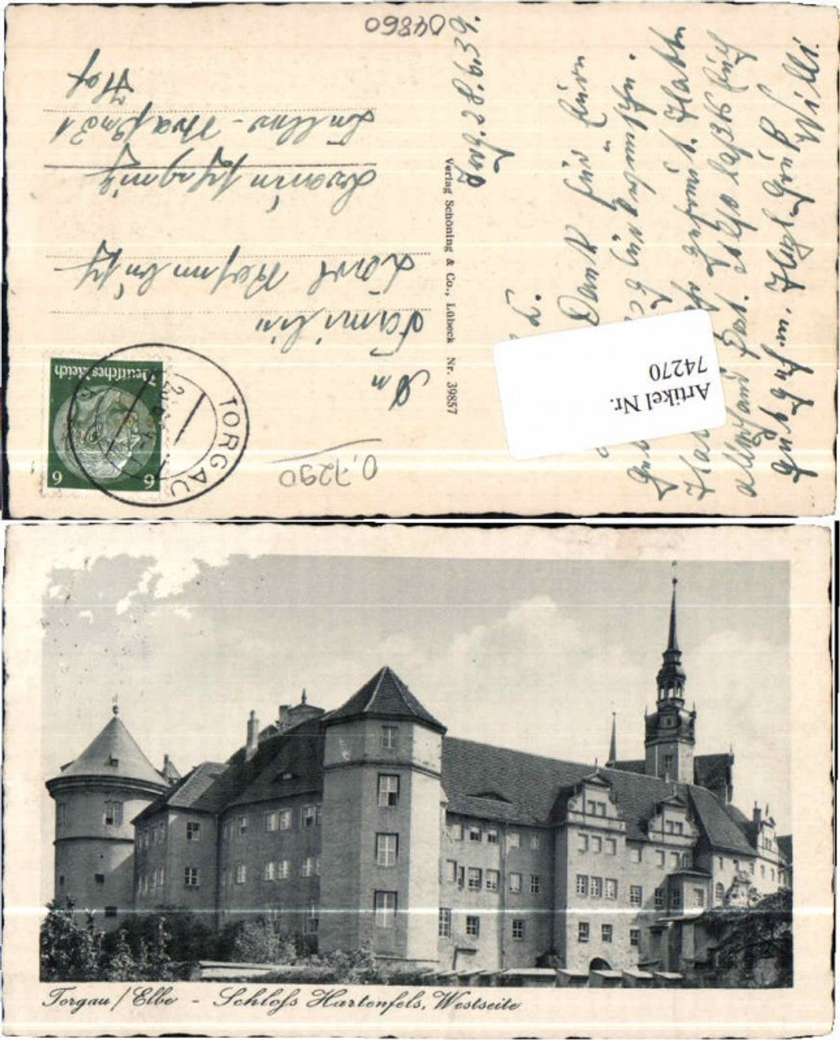 74270,Torgau an d. Elbe Schloss Hartenfels 1934