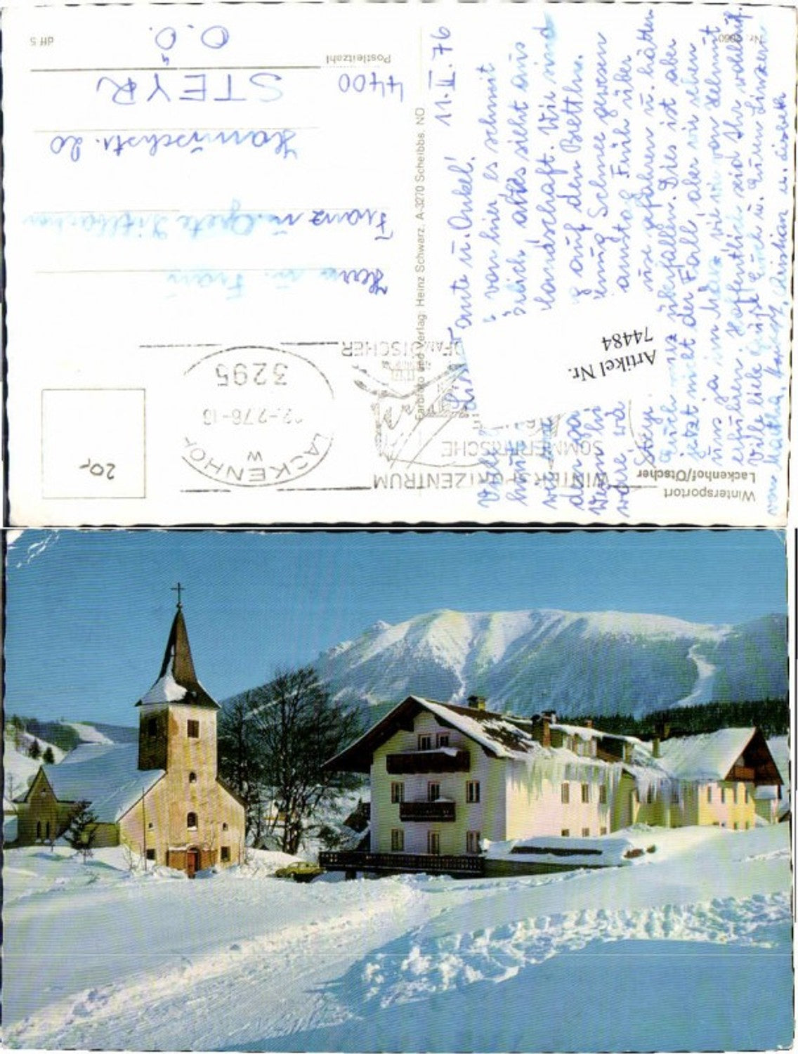 74484,Lackenhof am Ötscher Partie im Ort 1875