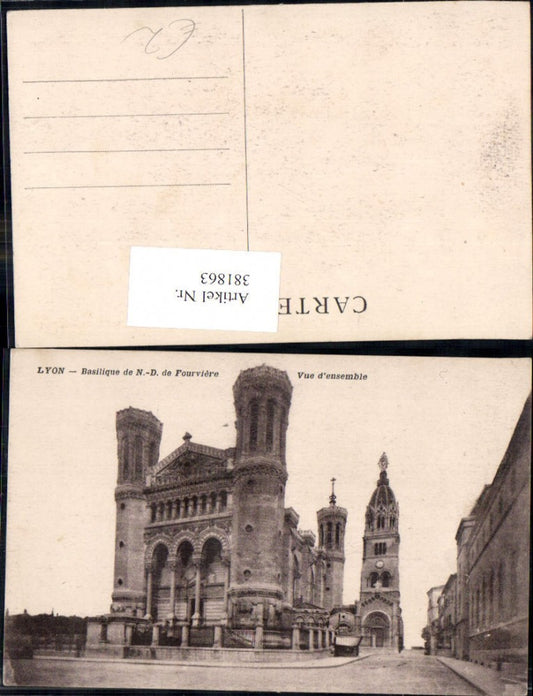 381863,Kirche Lyon Basilique de Notre Dame de Fourviere Vue d ensemble