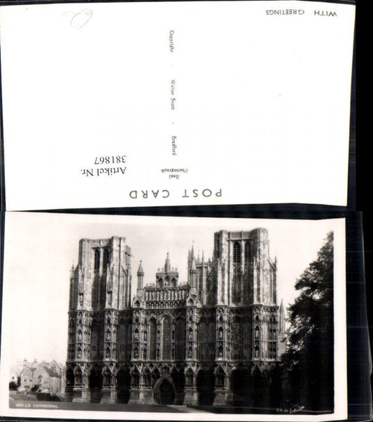 381867,Foto Ak Wells Cathedral Kirche Kathedrale