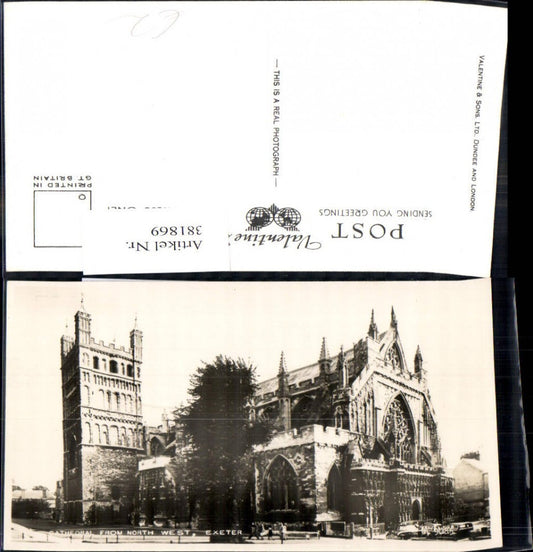 381869,Foto Ak Kirche Exeter Cathedral form North West Kathedrale