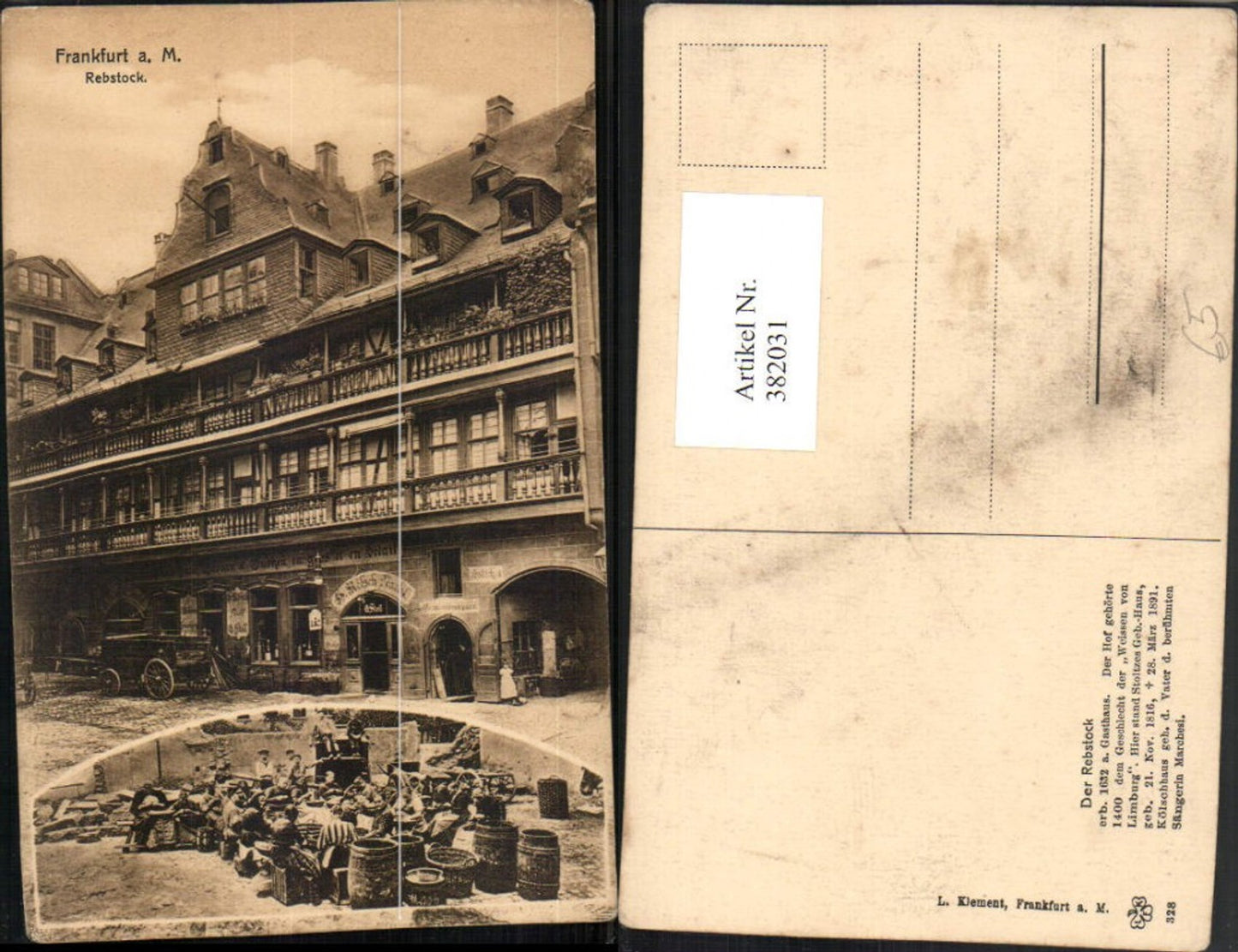 382031,Frankfurt am Main Rebstock Mehrbildkarte