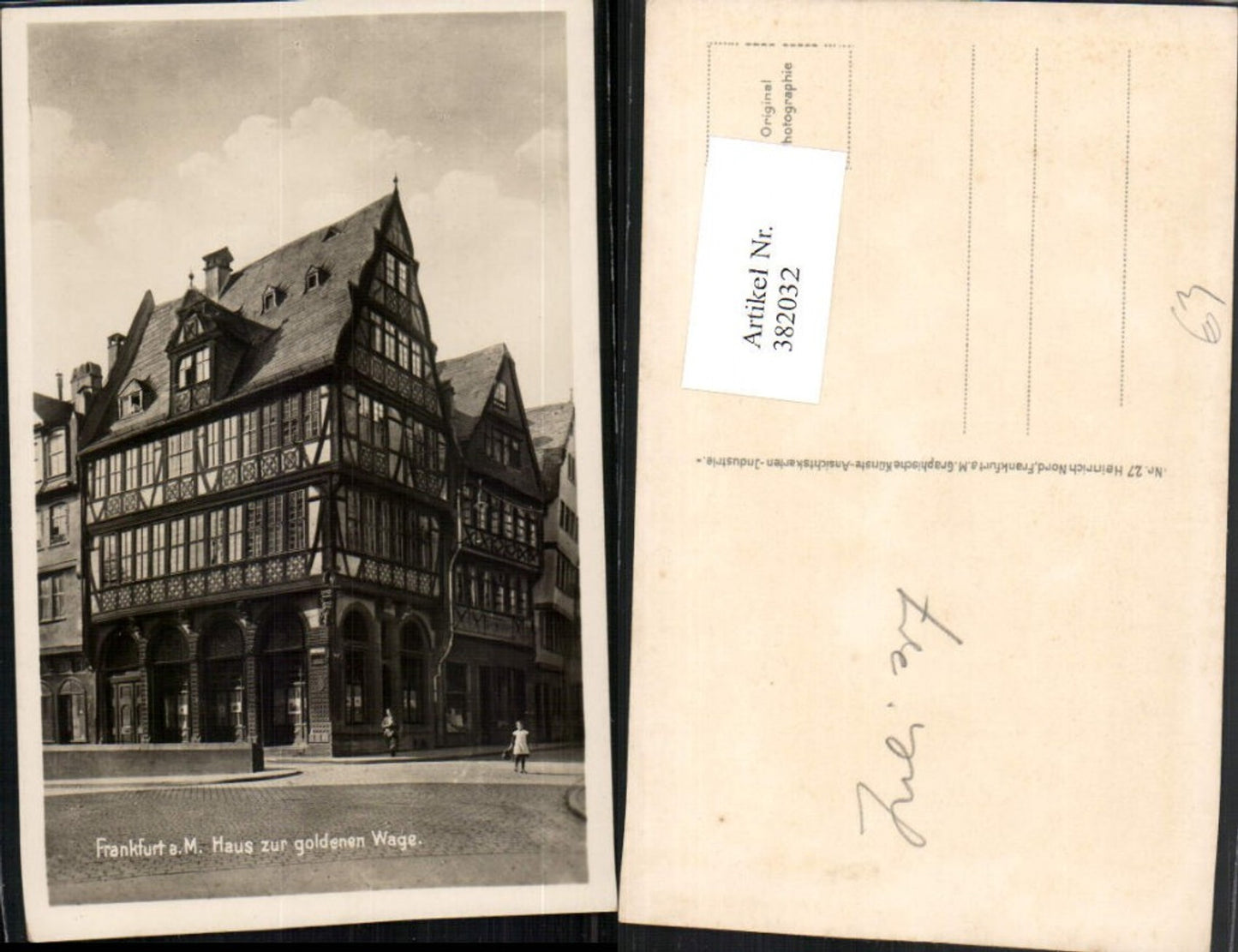 382032,Frankfurt am Main Haus zur goldenen Wage