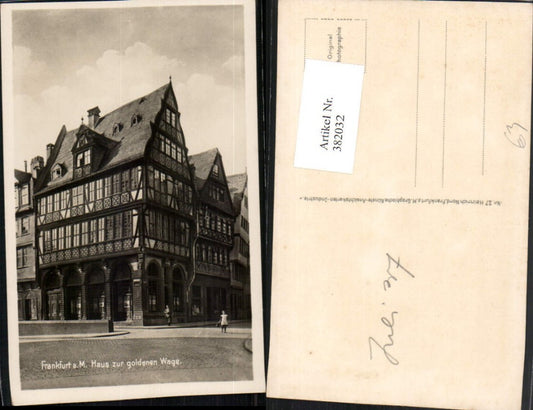 382032,Frankfurt am Main Haus zur goldenen Wage