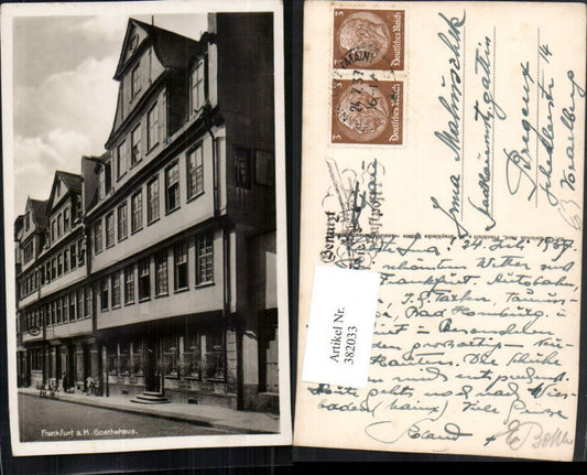 382033,Frankfurt am Main Goethehaus