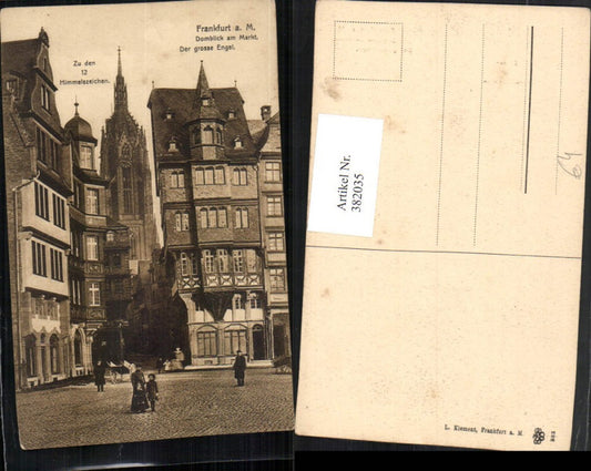 382035,Frankfurt am Main Domblick am Markt Straßenansicht