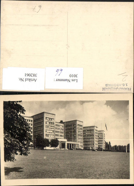 382061,Foto AK Frankfurt am Main J.G. Hochhaus Gebäude
