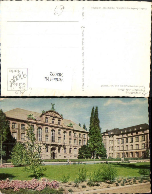 382092,Frankfurt am Main Senckenbergmuseum Museum u. Universität