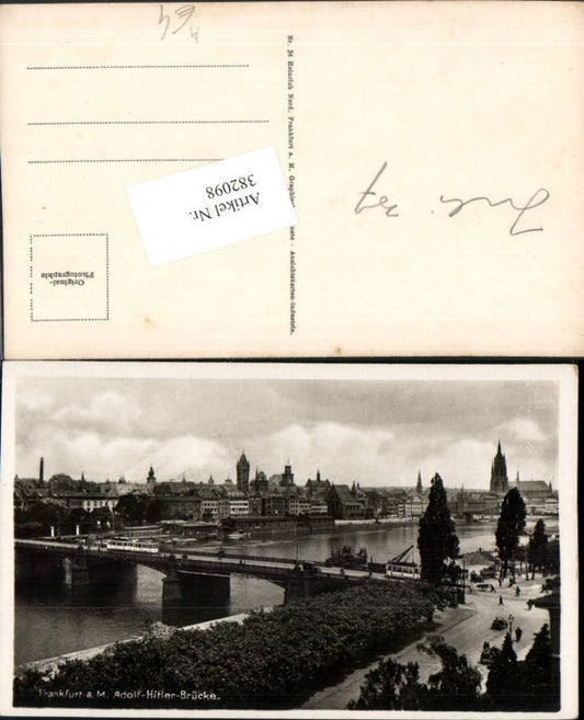 382098,Frankfurt am Main Teilansicht Brücke