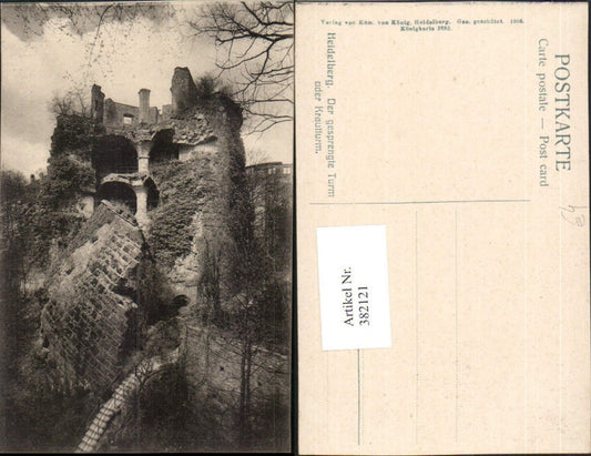 382121, Heidelberg The blown-up tower Krautturm