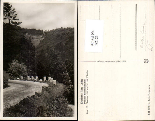 382123,Murgtal Forbach b. Baden-Baden Kurhaus Rote Lache Pension Restaurant