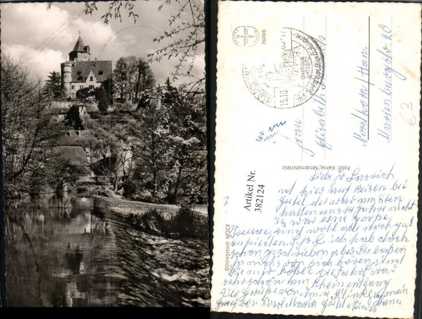 382124,Möckmühl Blick zur Burg