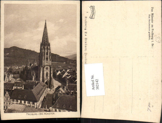 382142, Freiburg im Breisgau, partial view of the Münster Church