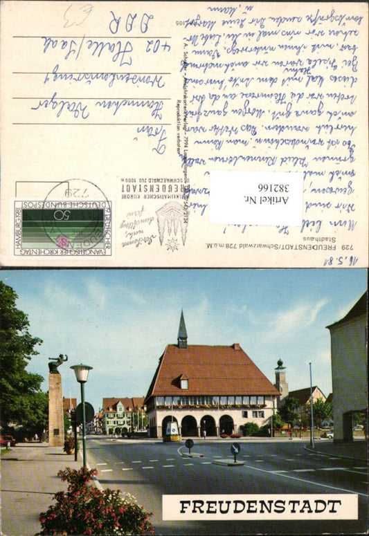 382166, Freudenstadt in the Black Forest, Town Hall, Street View