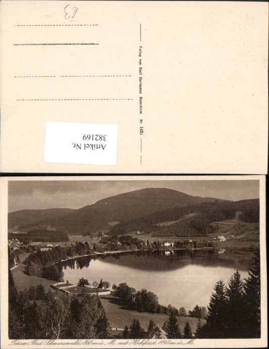382169,Titisee im Schwarzwald Teilansicht m. Hochfirst