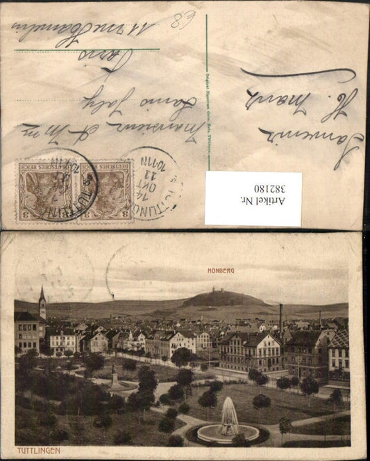 382180, Tuttlingen partial view with Honberg