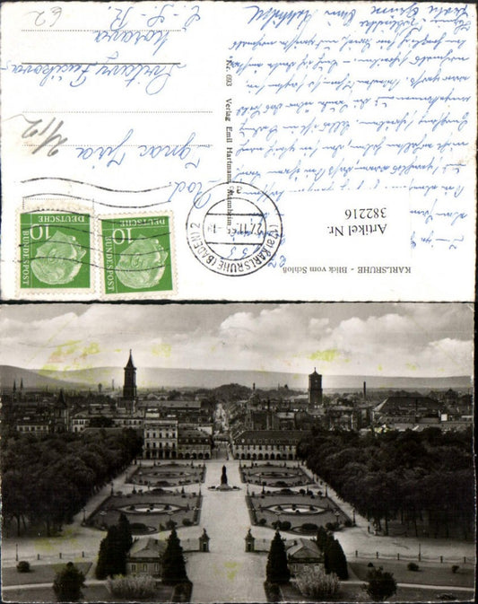 382216, Karlsruhe Partial view of the castle