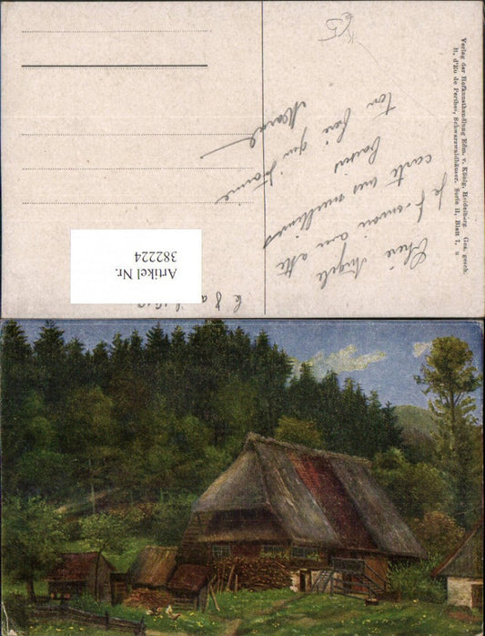 382224,Künstler AK Schwarzwaldhaus pub Edmund v. König 2/7
