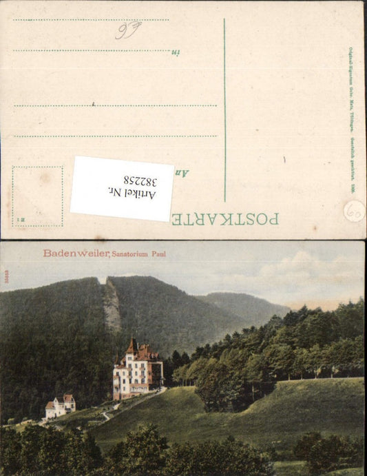 382258,Badenweiler Sanatorium Paul