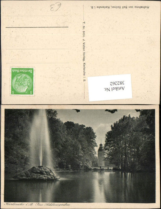 382262, Karlsruhe im Breisgau Palace Garden Fountain Tower