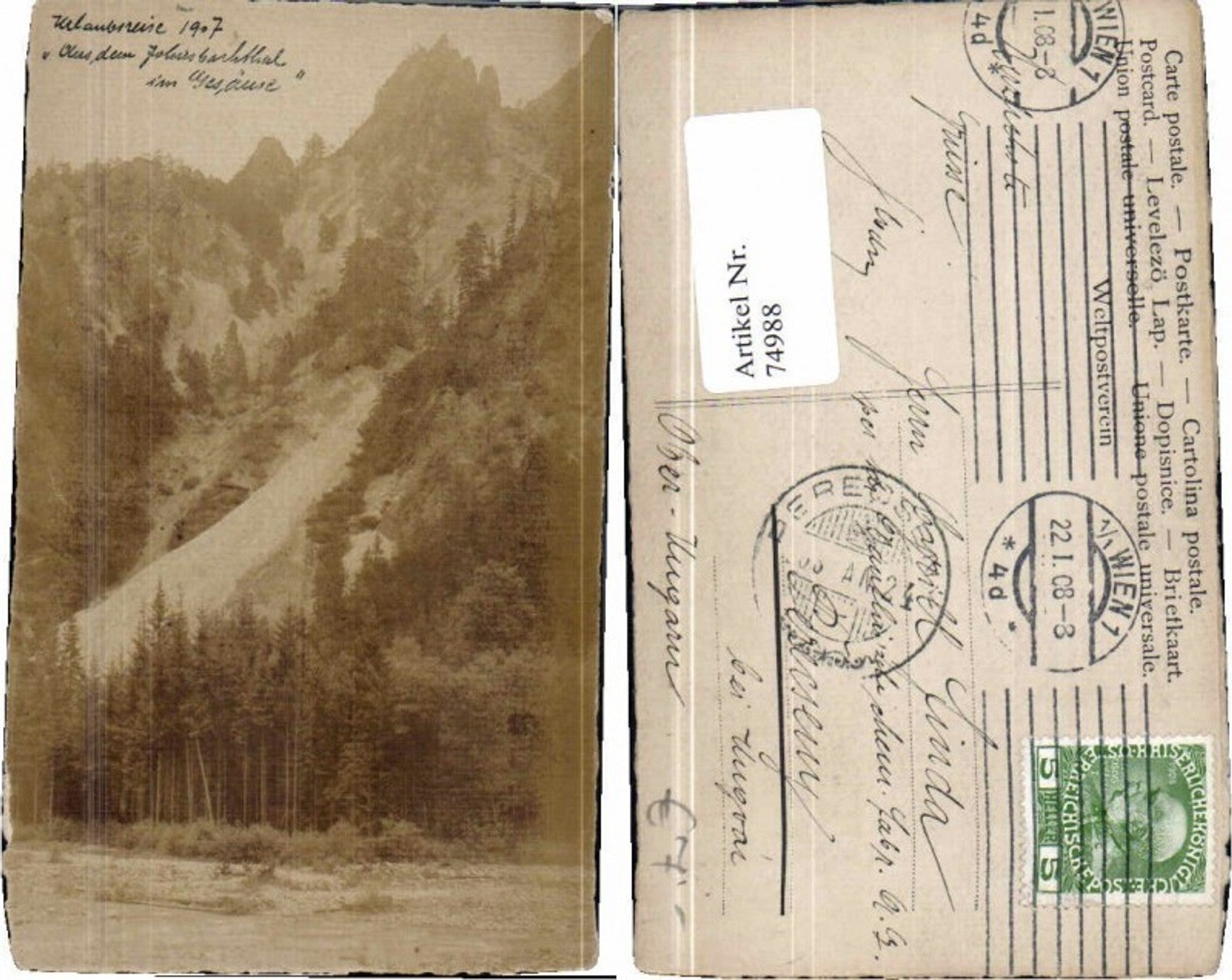 Alte Ansichtskarte – Old Postcard