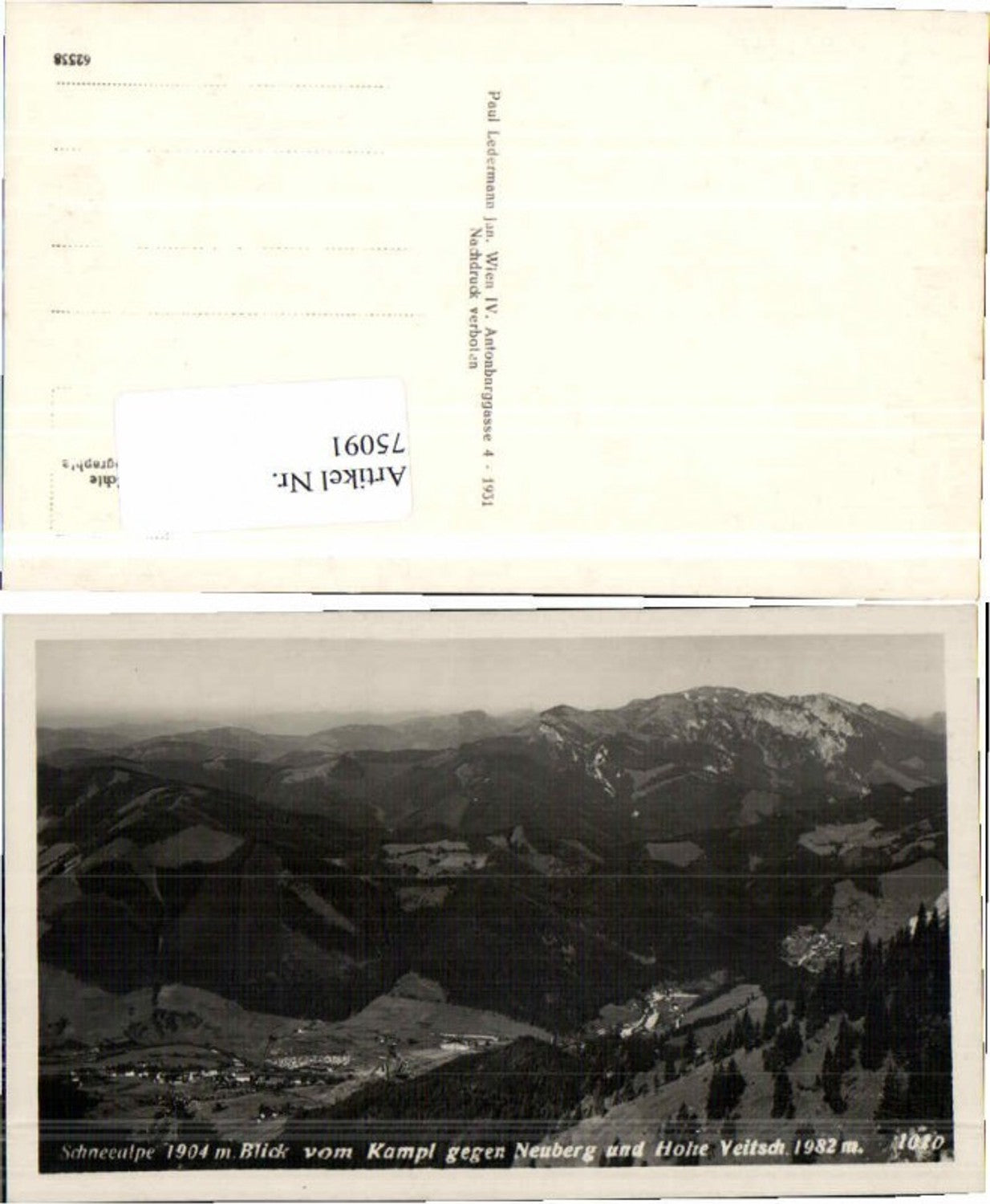 Alte Ansichtskarte – Old Postcard