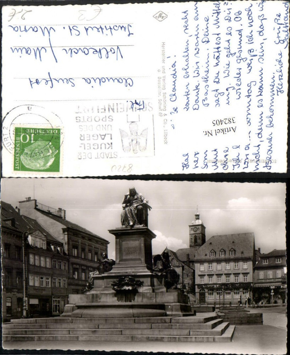 382405, Schweinfurt Rückert Monument Statue