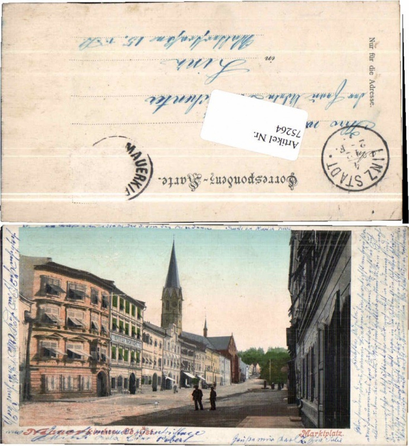 75264,Mauerkirchen Marktplatz 1900