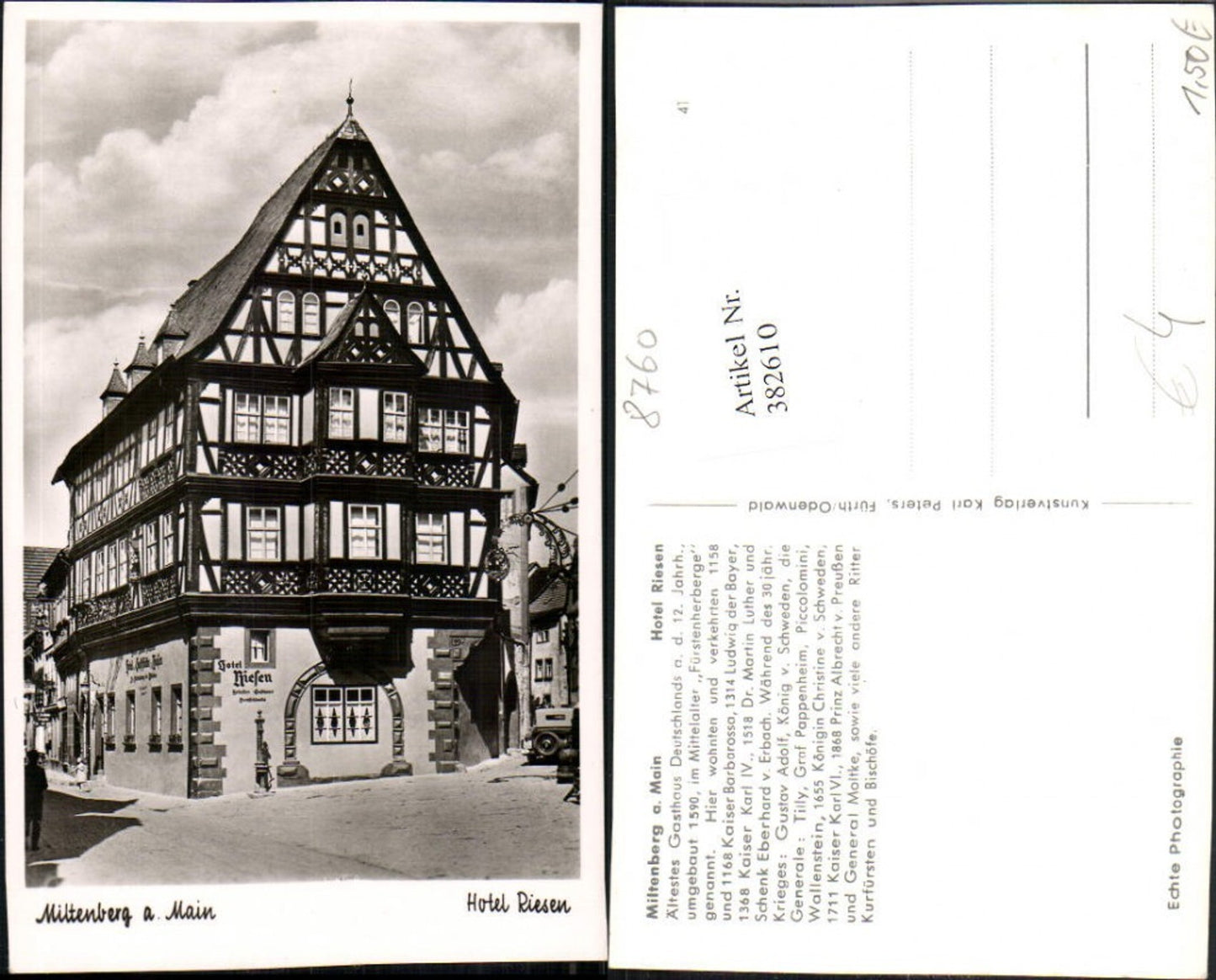 382610,Miltenberg am Main Hotel Riesen