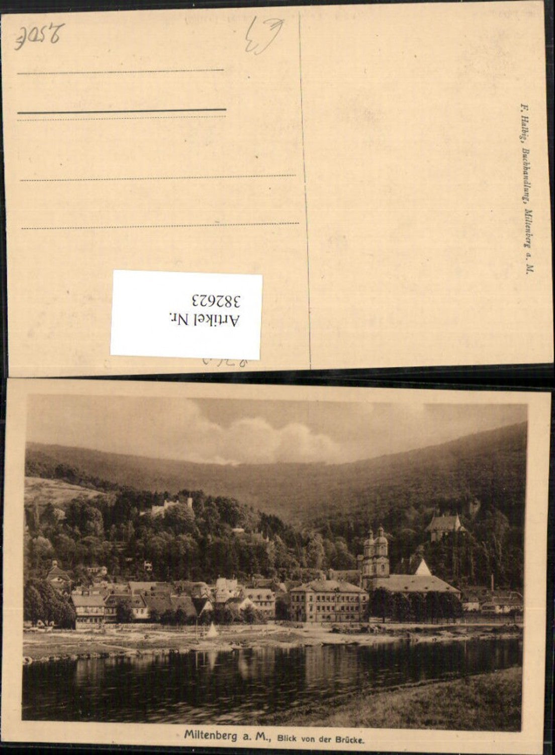 382623,Miltenberg am Main Teilansicht von d. Brücke