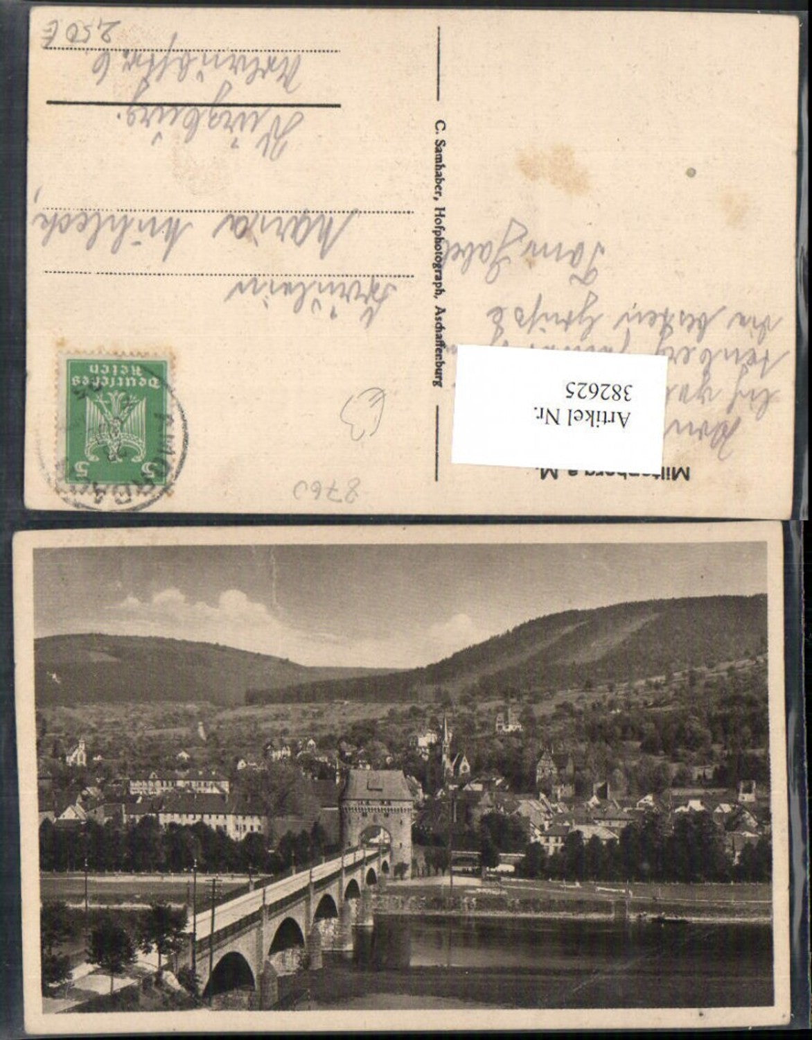382625,Miltenberg am Main Teilansicht Brücke