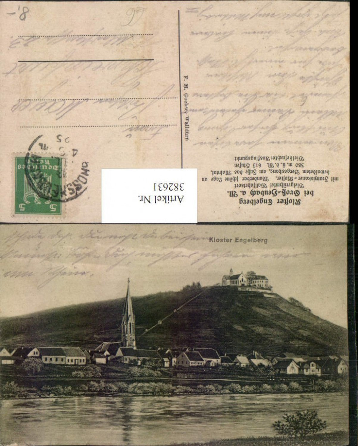 382631,Großheubach am Main Teilansicht m. Kloster Engelberg