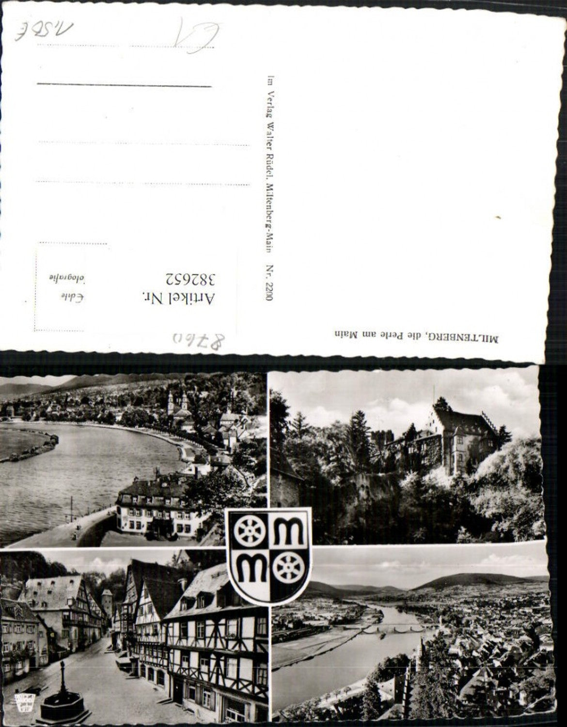 382652,Miltenberg am Main Totale Burg Mildenburg Marktplatz Mehrbildkarte