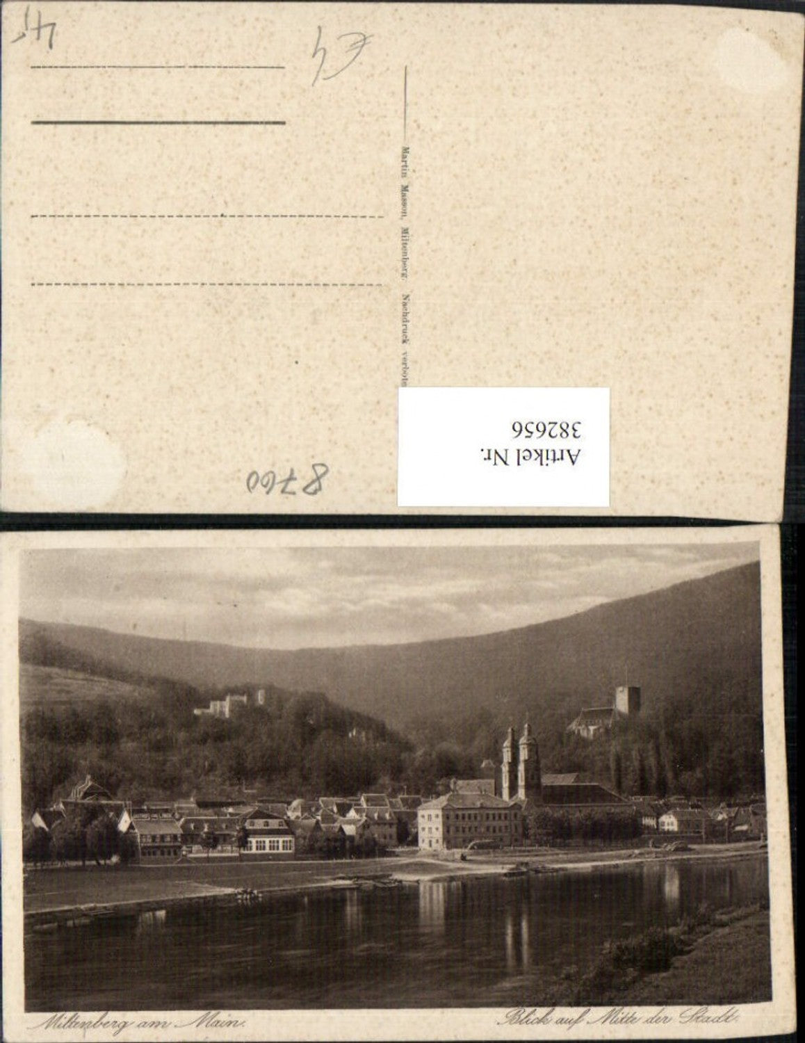 382656,Miltenberg am Main Teilansicht m. Burg