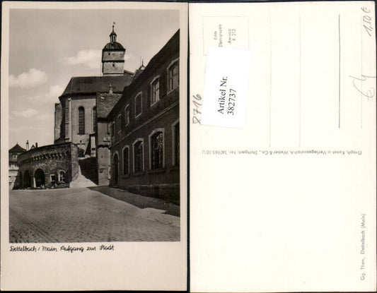 382737,Dettelbach am Main Aufgang zur Stadt Kirche