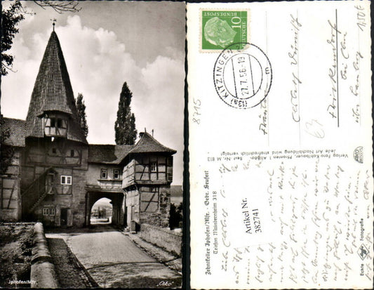382741,Iphofen Rödelseer Tor Turm