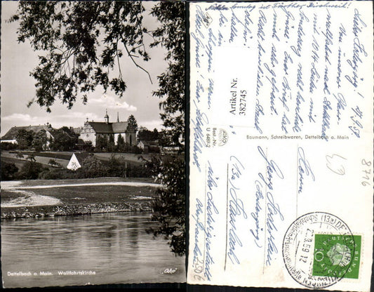382745,Dettelbach am Main Blick zur Wallfahrtskirche Kirche