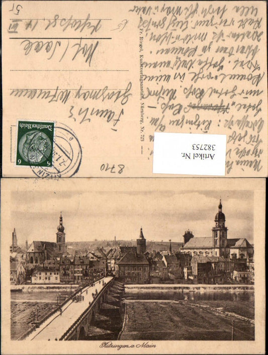 382753,Kitzingen am Main Teilansicht Brücke