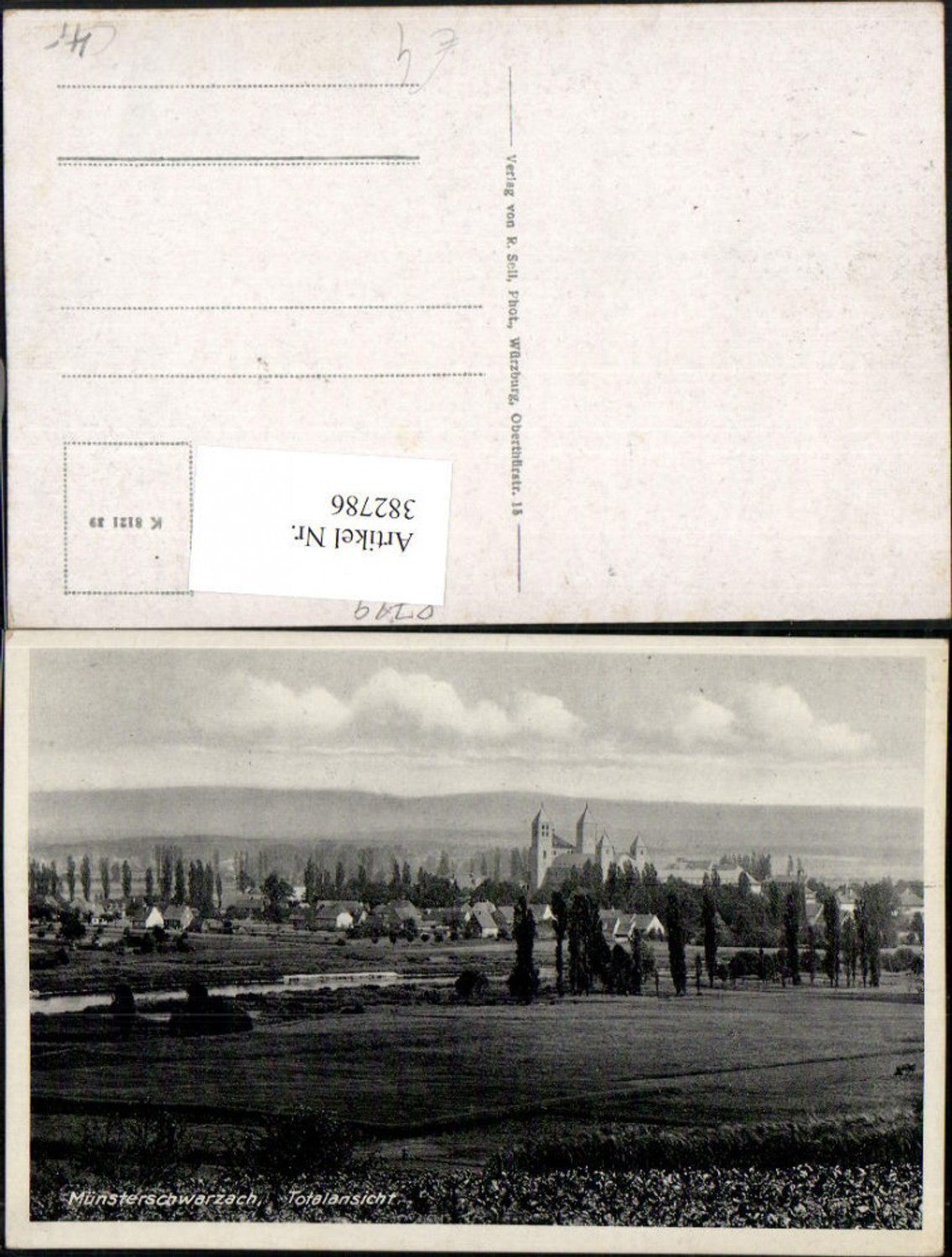 382786,Abtei Münsterschwarzach b. Schwarzach am Main Teilansicht