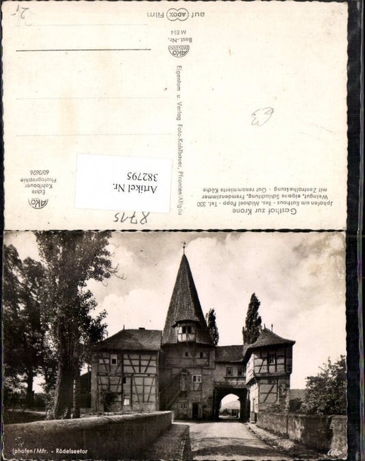 382795,Iphofen Rödelsee Tor Turm Straßenansicht