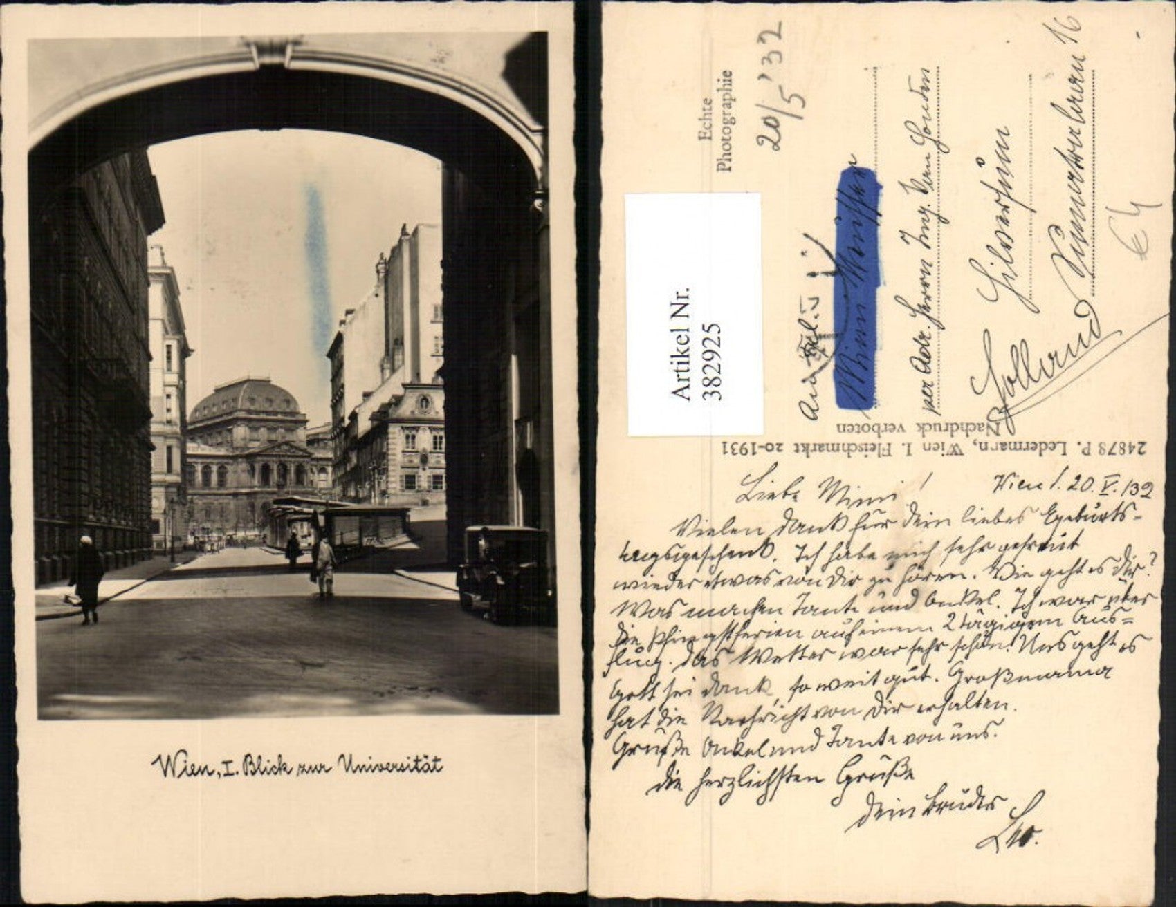 Alte Ansichtskarte – Old Postcard