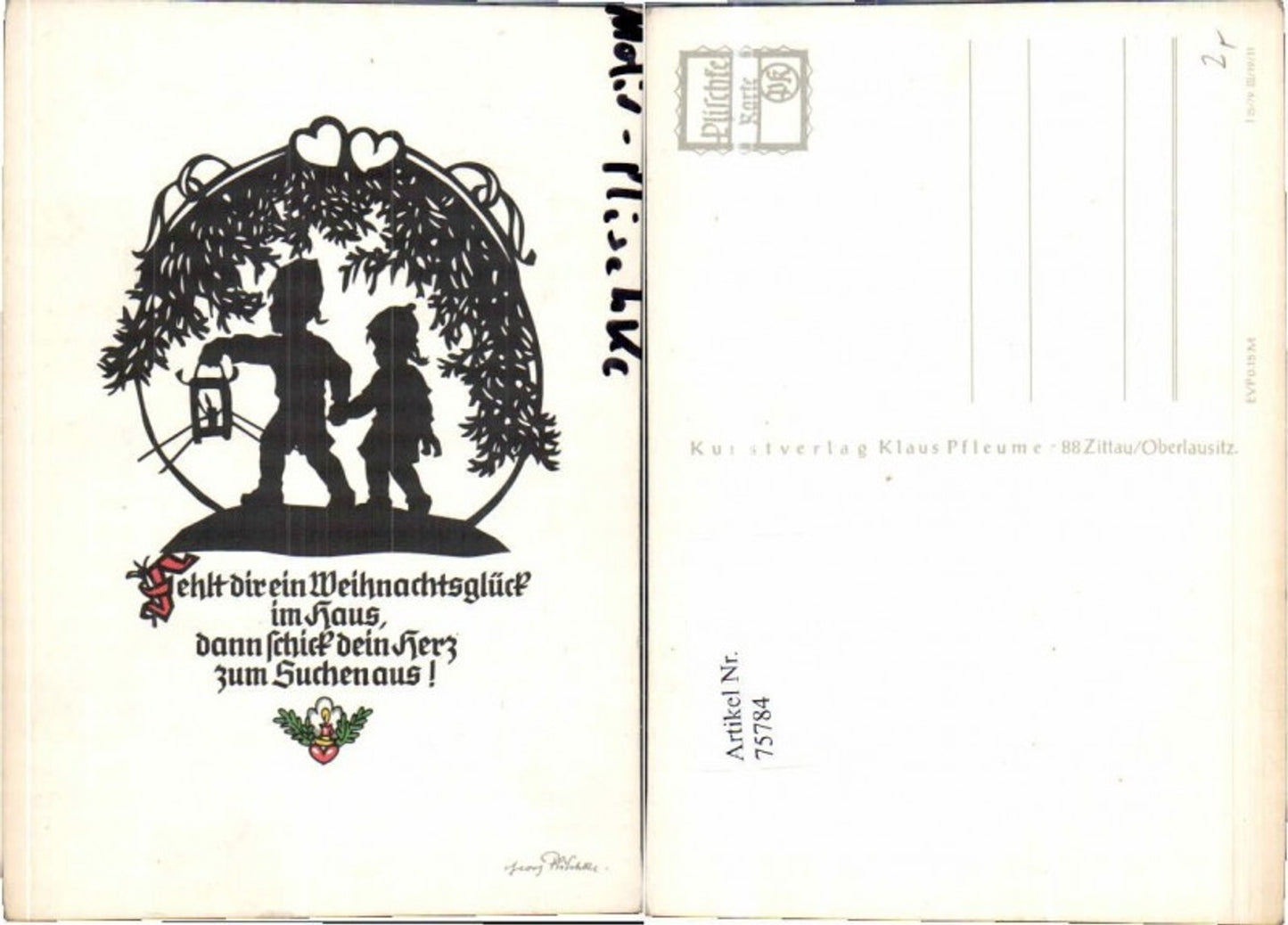 75784, Paper cutting G. Plischke Christmas
