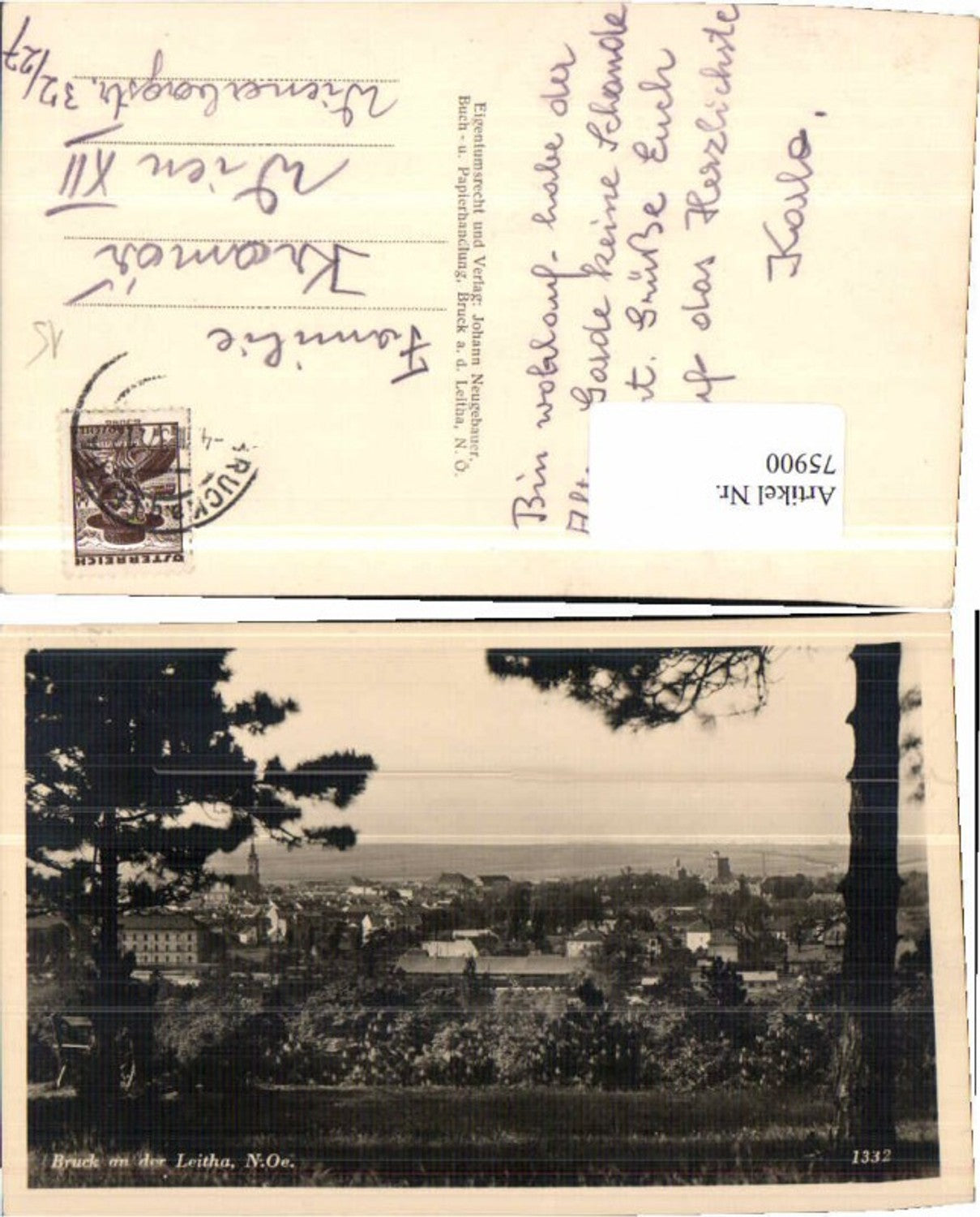 75900,Bruck a.d. Leitha um 1935