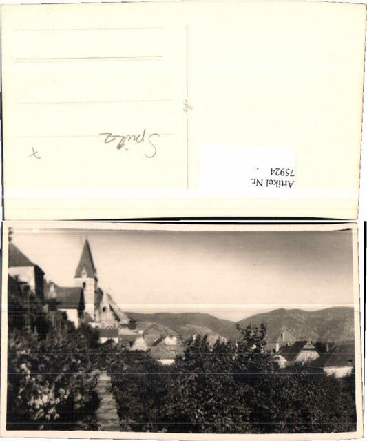 75924,Fotokarte aus Spitz in d. Wachau 1940