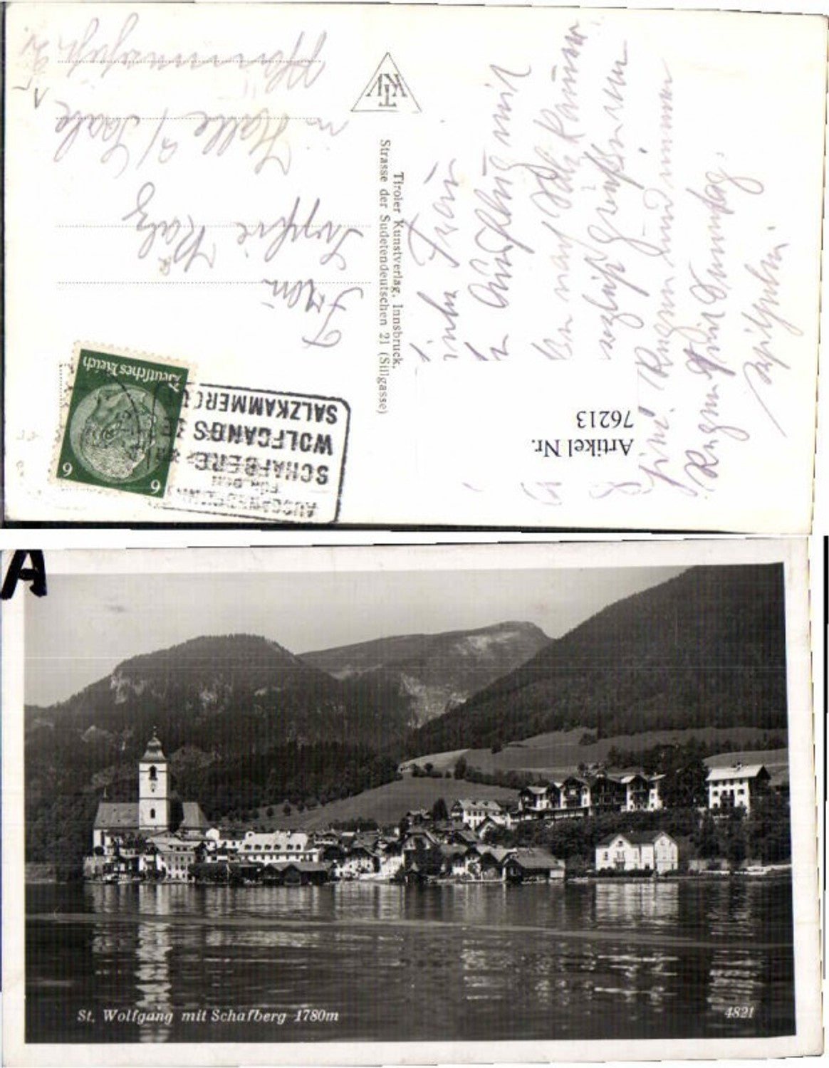 76213,St Wolfgang am Schafberg 1938 pub KTV 4821