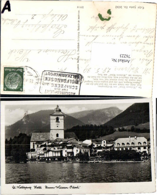 76223,St Wolfgang am Wolfgangsee Weisses Rössl 1937